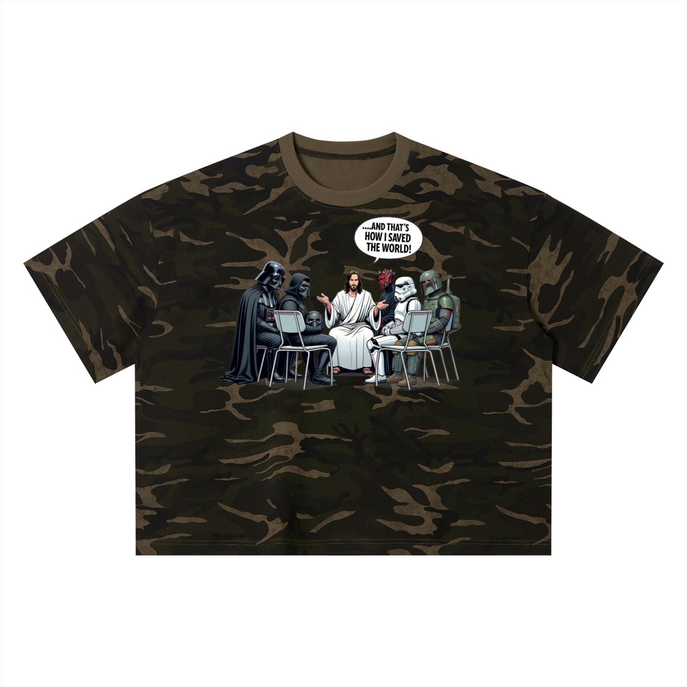 Unisex Camo Boxy T-Shirt