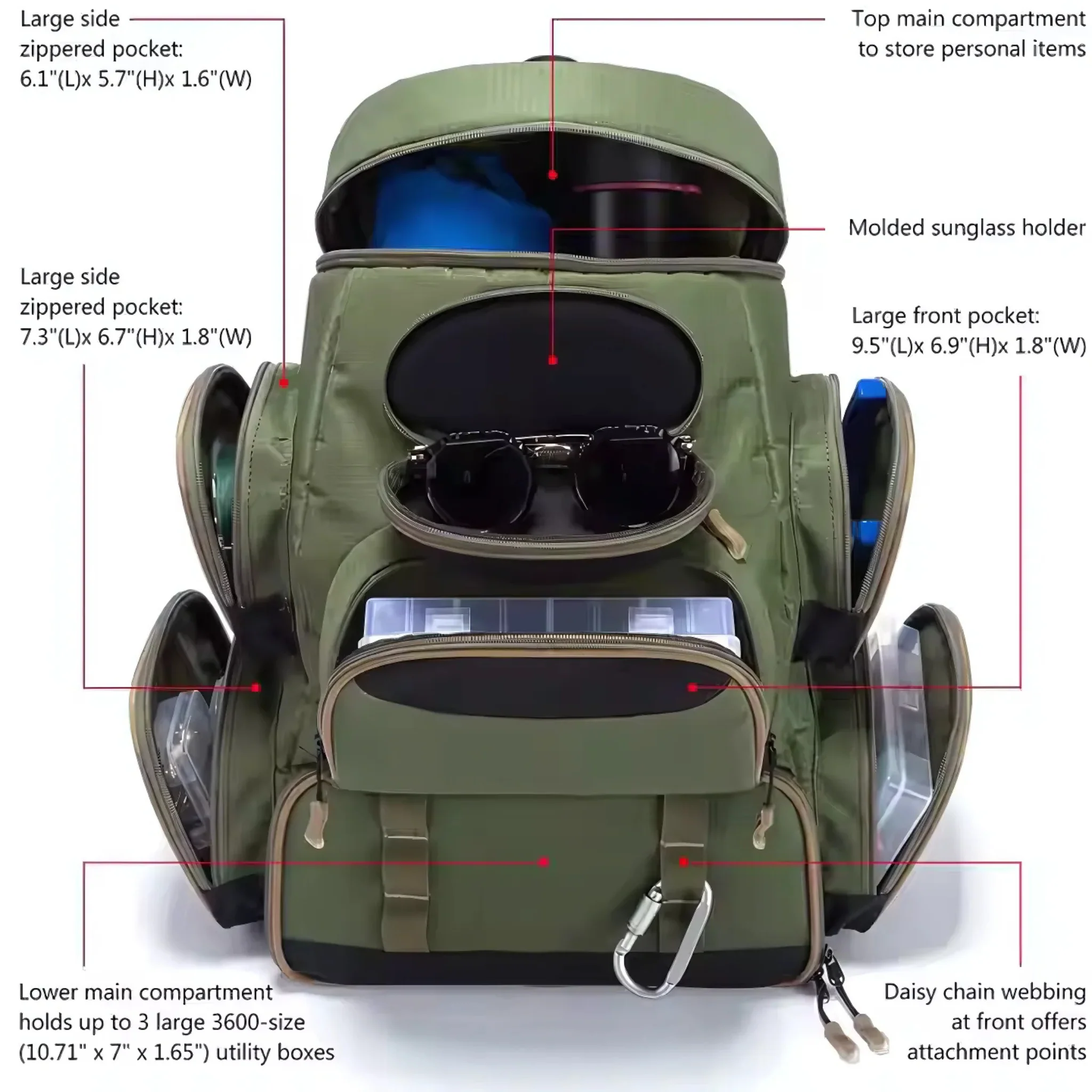 Tactical Fishing Backpack