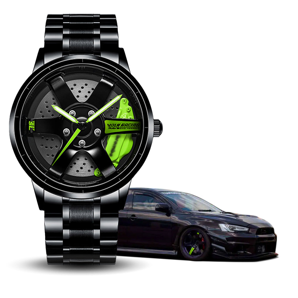 JDM TE-37 Gyro Green Caliber