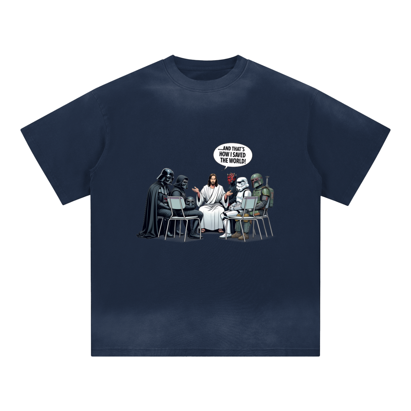 Petite Crew Neck Sunfade Edge T-Shirt