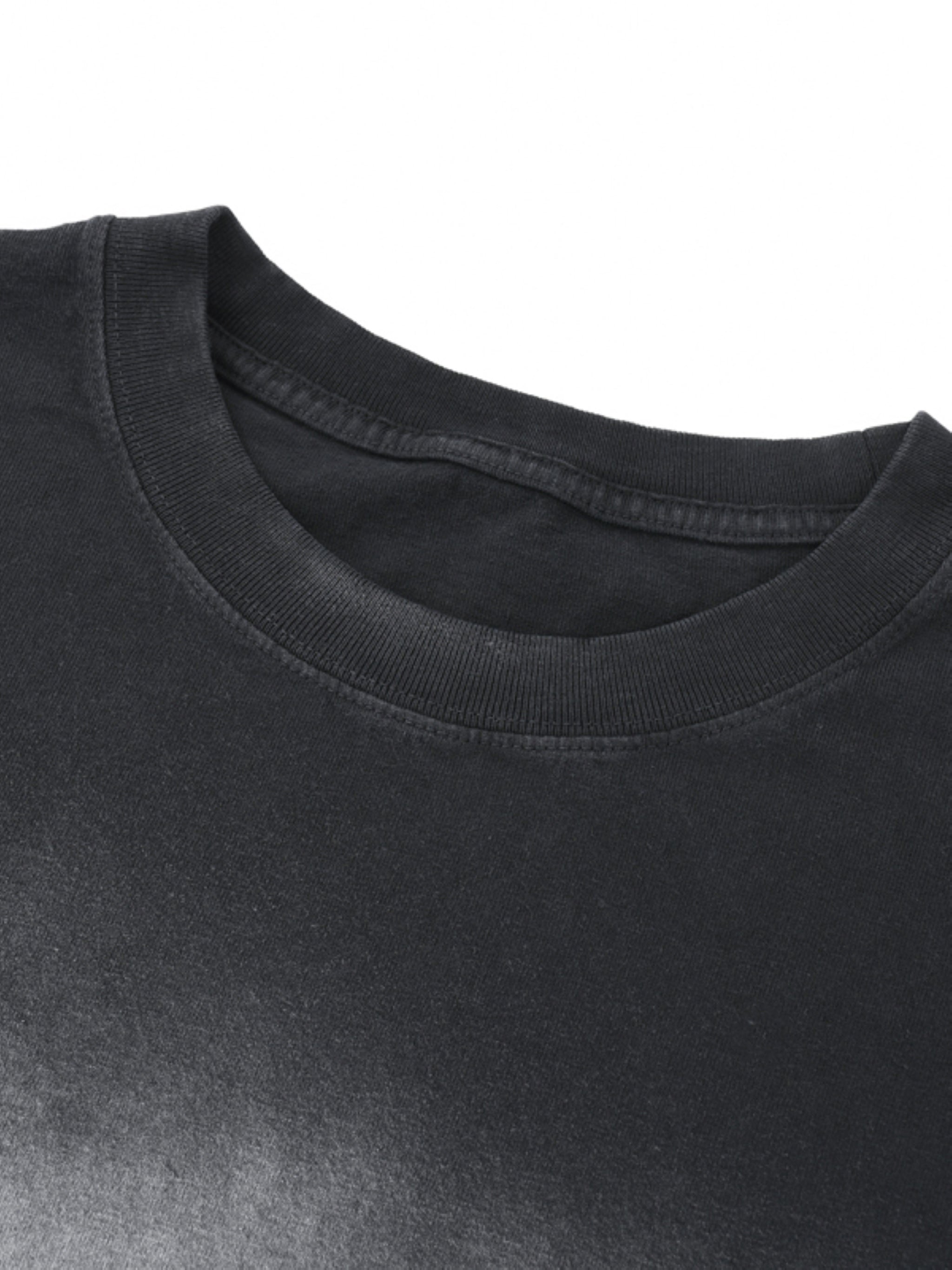 Square Patch Monkey Washed T-Shirt